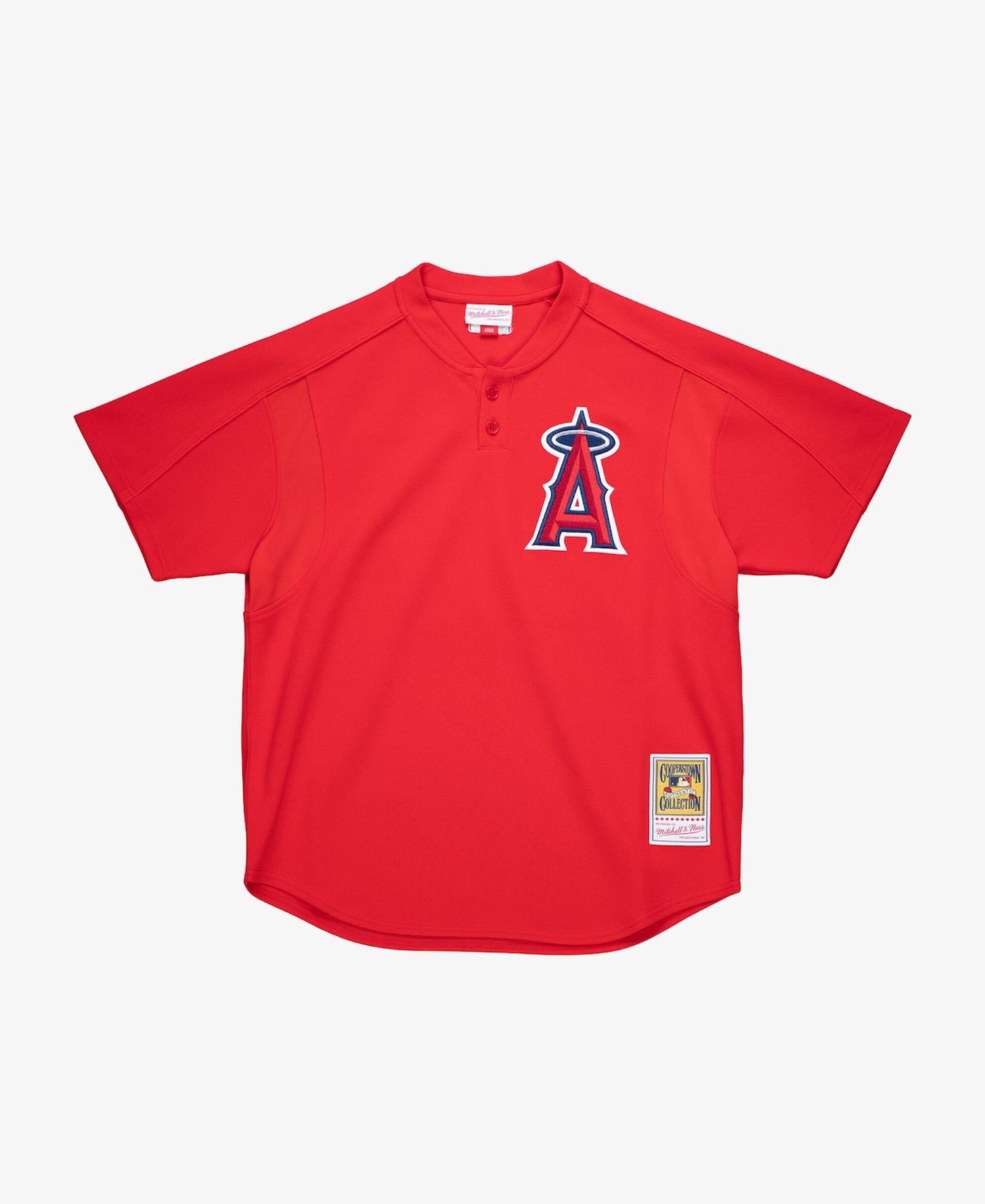 Men's Vladimir Guerrero Red California Angels Authentic Batting Practice Jersey