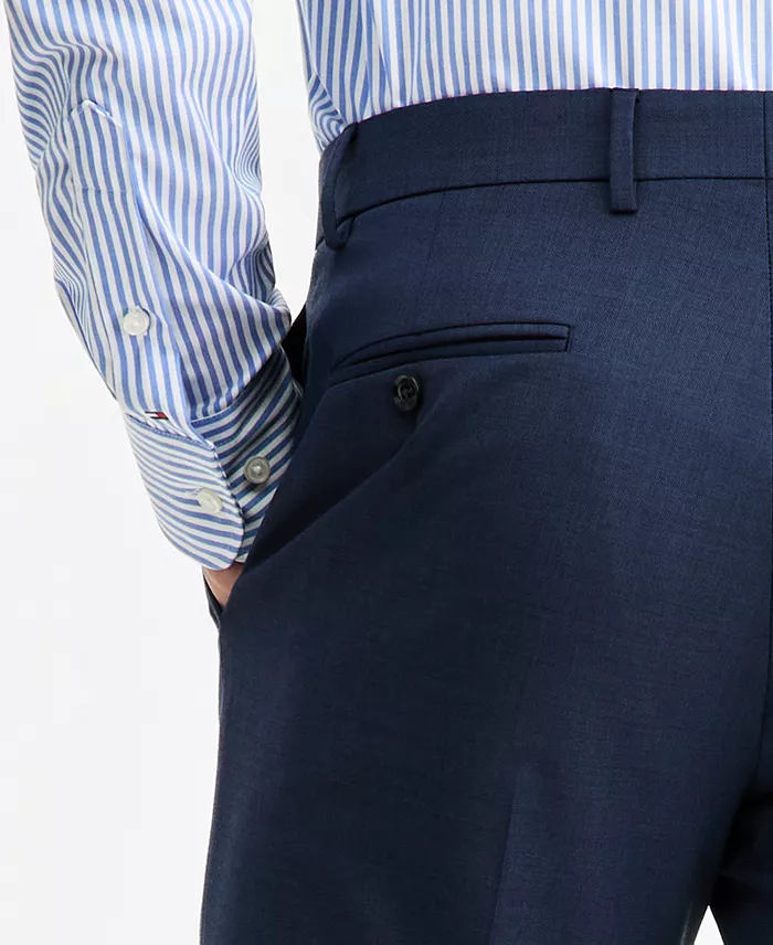 Men's Modern-Fit Wool TH-Flex Stretch Suit Separates Pants - thumbnail 4