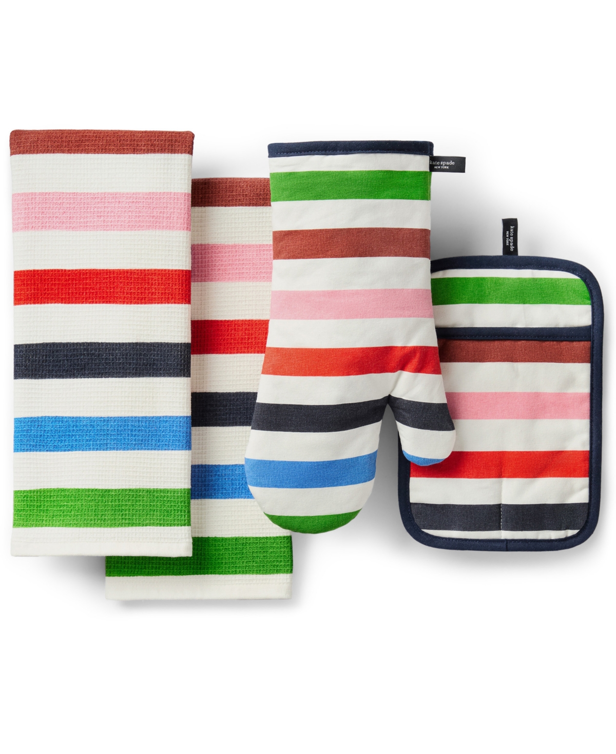 kate spade new york Adventure Stripe 4-Pack Kitchen Towels