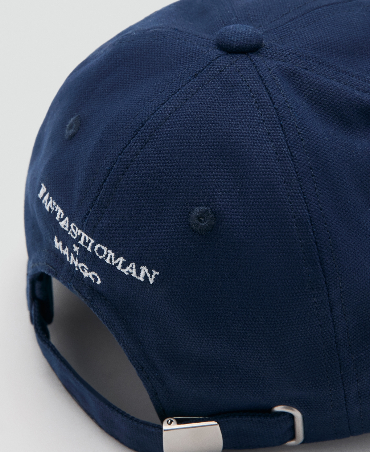 Mango Men's Embroidered Slogan Cotton Cap