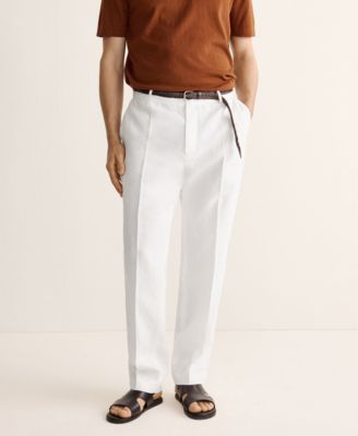 Men's Linen Regular-Fit Pants