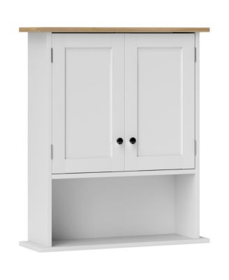   Wall Mounted Bathroom Cabinet Modern with 2 Doors and Adjustable Shelf