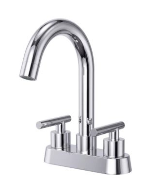 Centerset Bathroom Faucet with Drain Assembly 2-Handle Bathroom Sink