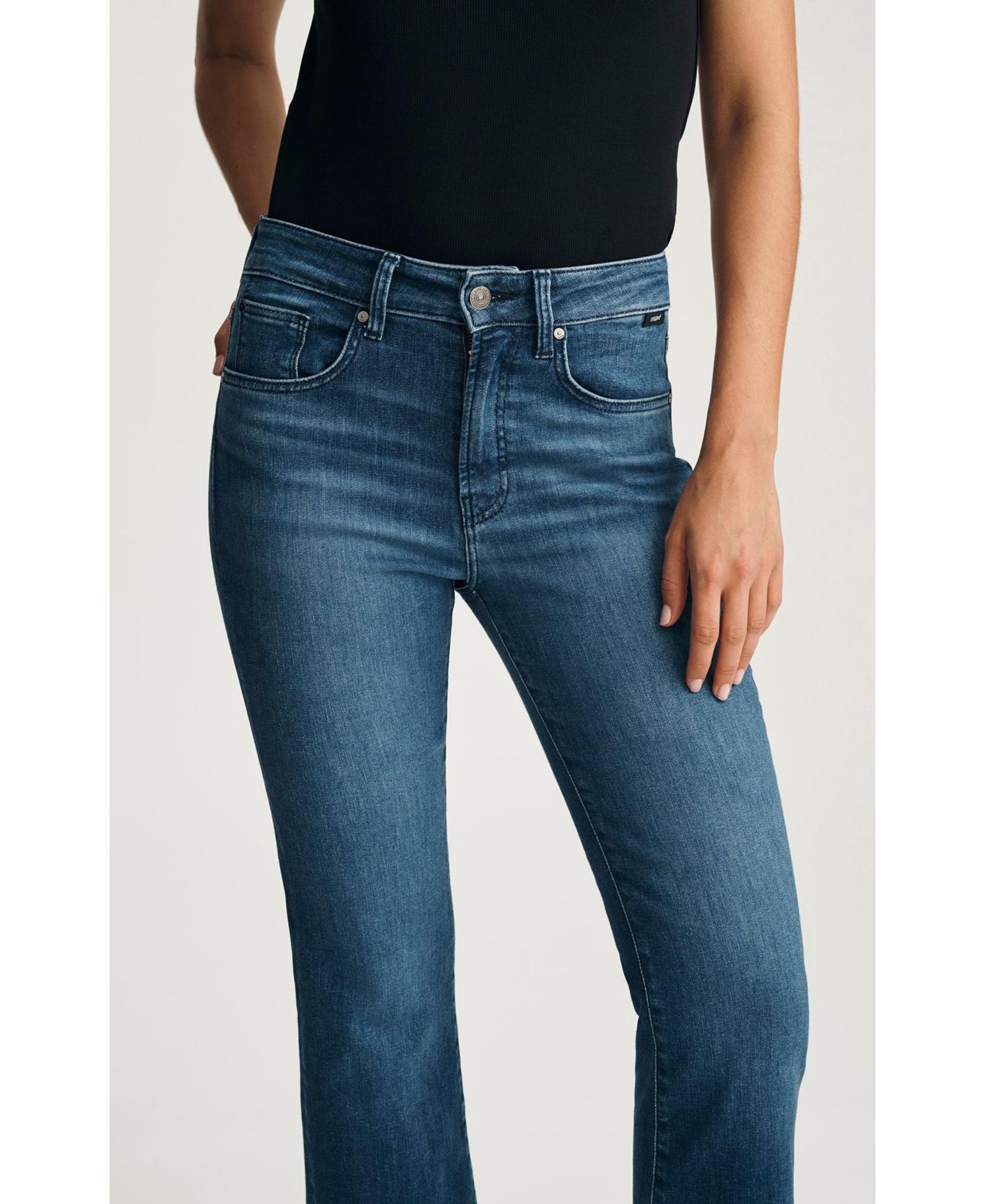 Women's Anika Mid Rise Cropped Flare Jeans