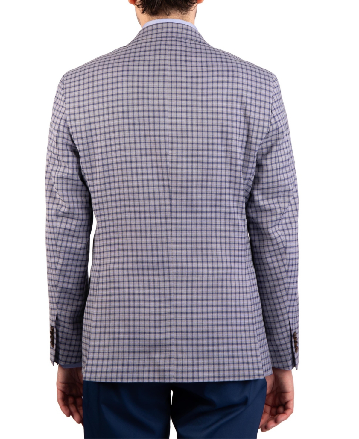 Tailorbyrd Men's Melange Mini Plaid Sport Coat