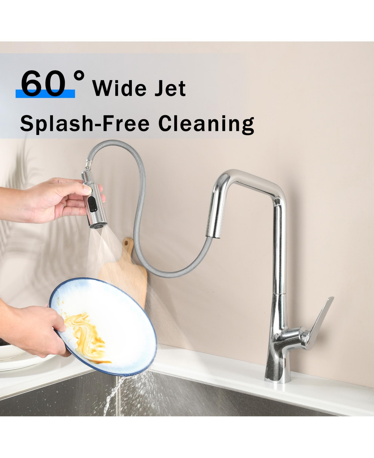 Phying Professional Chrome Kitchen Faucet