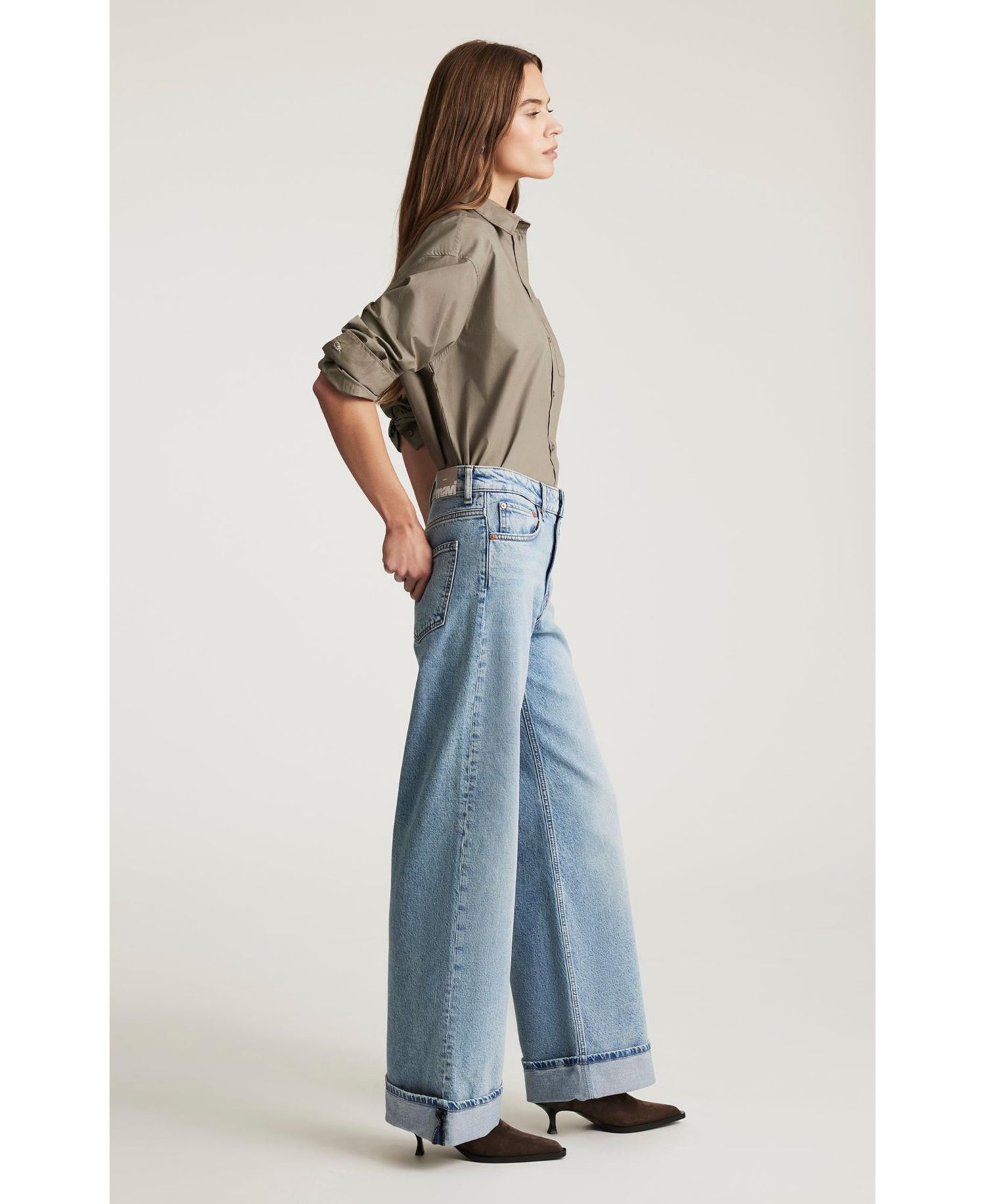 Women's Florida Mid Rise Wide Leg Jeans