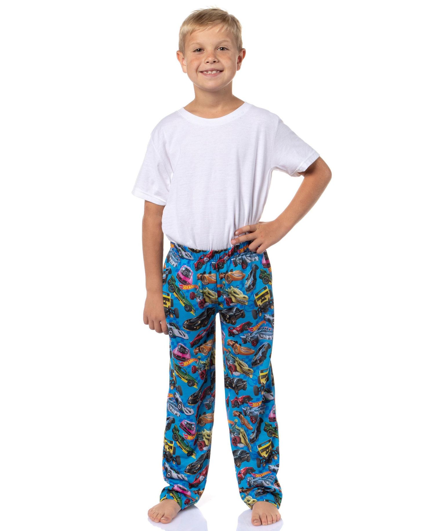 Boys' Bone Shaker Sharkruiser Tossed Cars Print Kids Pajama Pants
