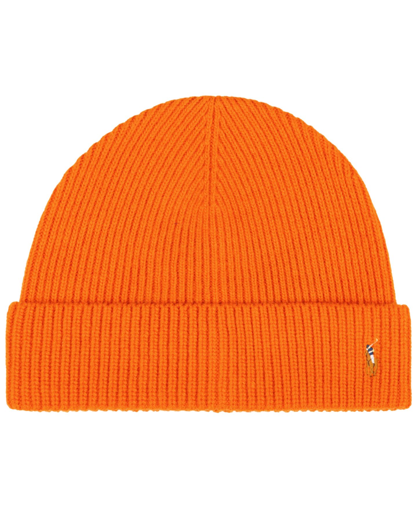 Мужской головной убор Polo Ralph Lauren Signature Cuff Hat, цвет: Оранжевый — фото 1
