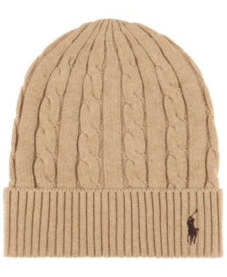 Men's Cashmere Cable Beanie Hat