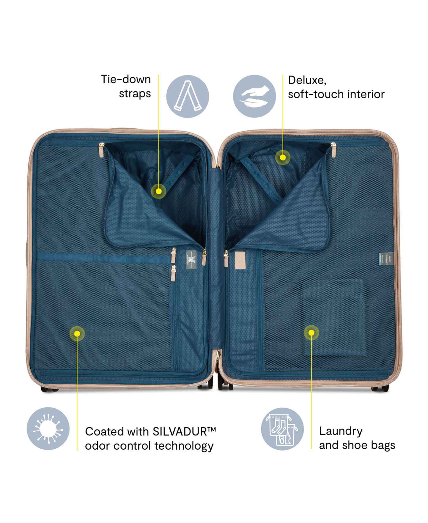 Сумка Delsey Paris Chatelet Air 2.0 Large Upright Check-In Spinner, цвет: Бежевый розовый — фото 3