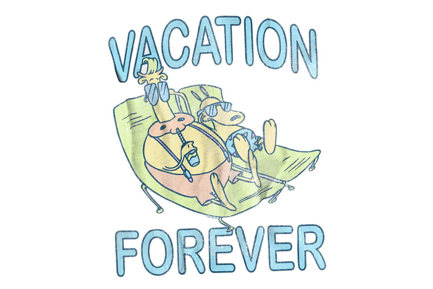 Rocko s Modern Life Men's Vacation Forever T-Shirt