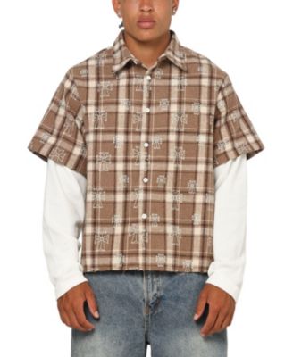 Men's Sanctuary Layered Button Up Shirt