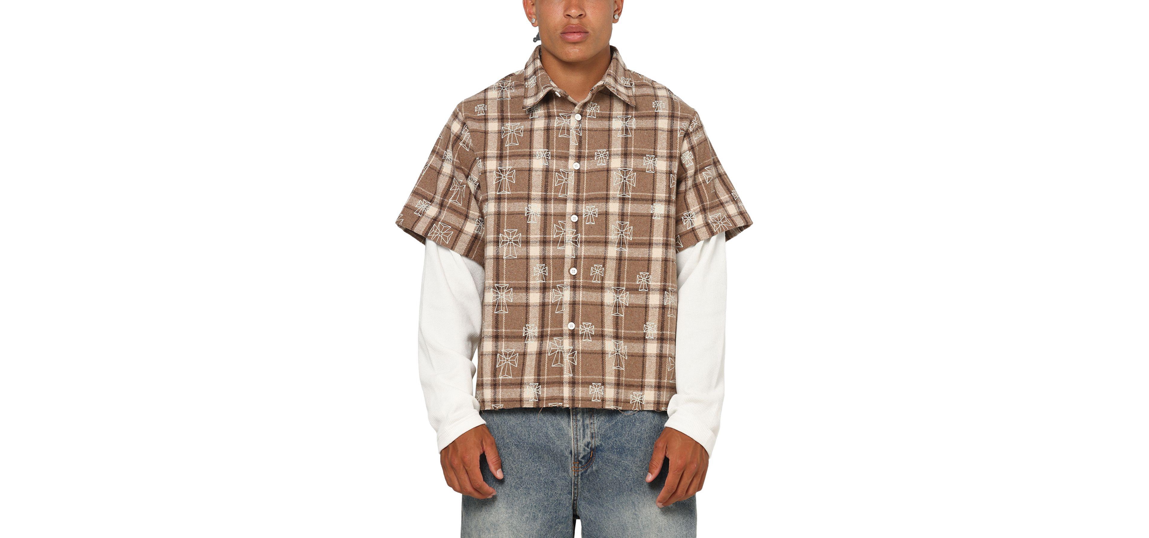 Saint Morta Men's Sanctuary Layered Button Up Shirt