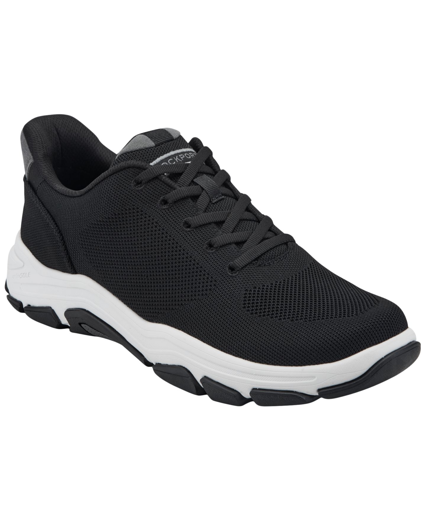 Мужские кроссовки Rockport Rafferty Step Activated Casual, цвет: Чёрный — фото 1