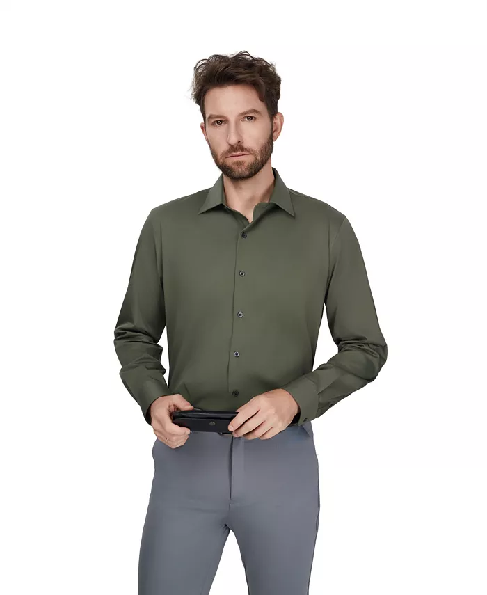 Men's Regular-Fit Solid Dress Shirt - thumbnail 5