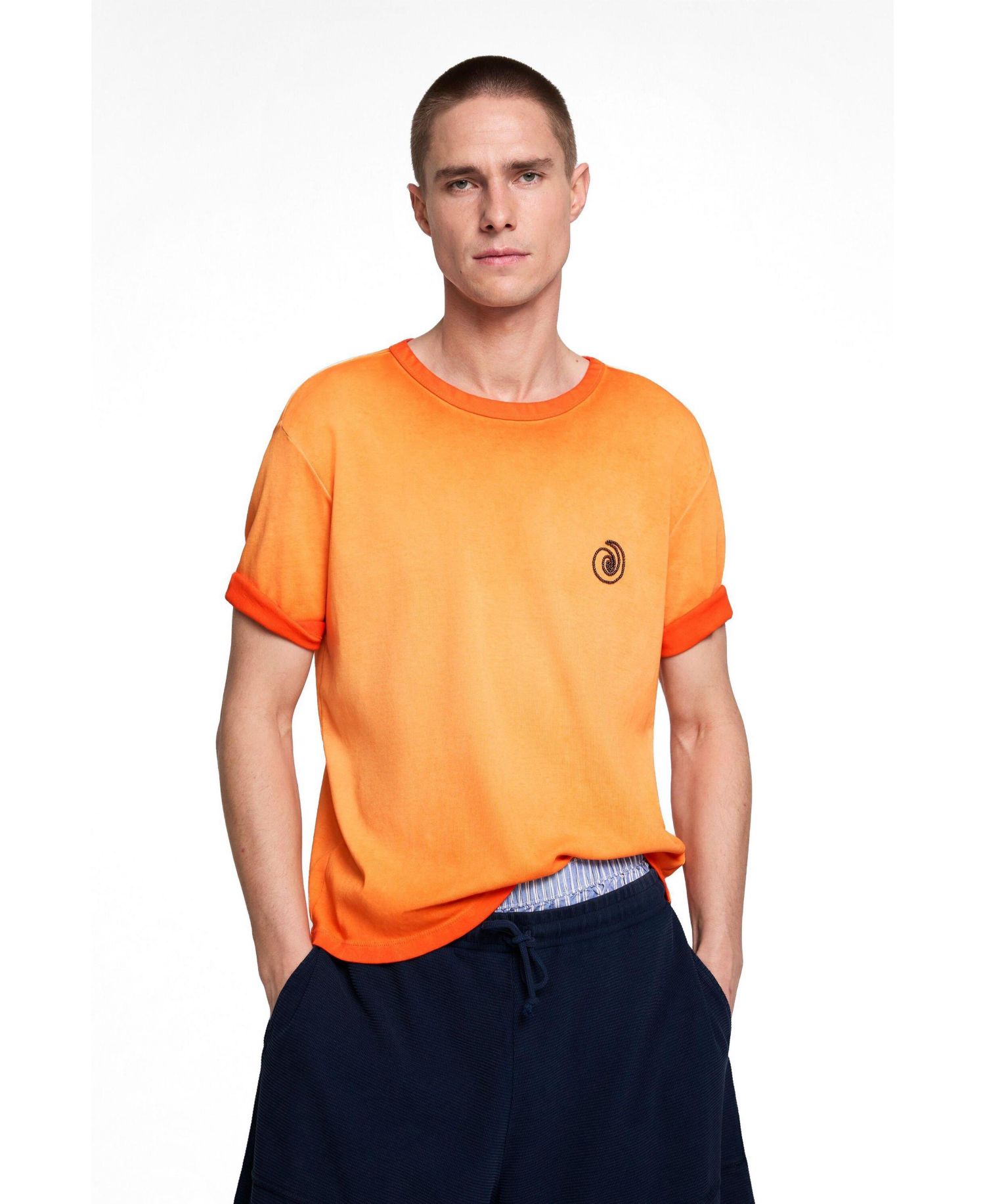 Men's Plain knit bermuda shorts