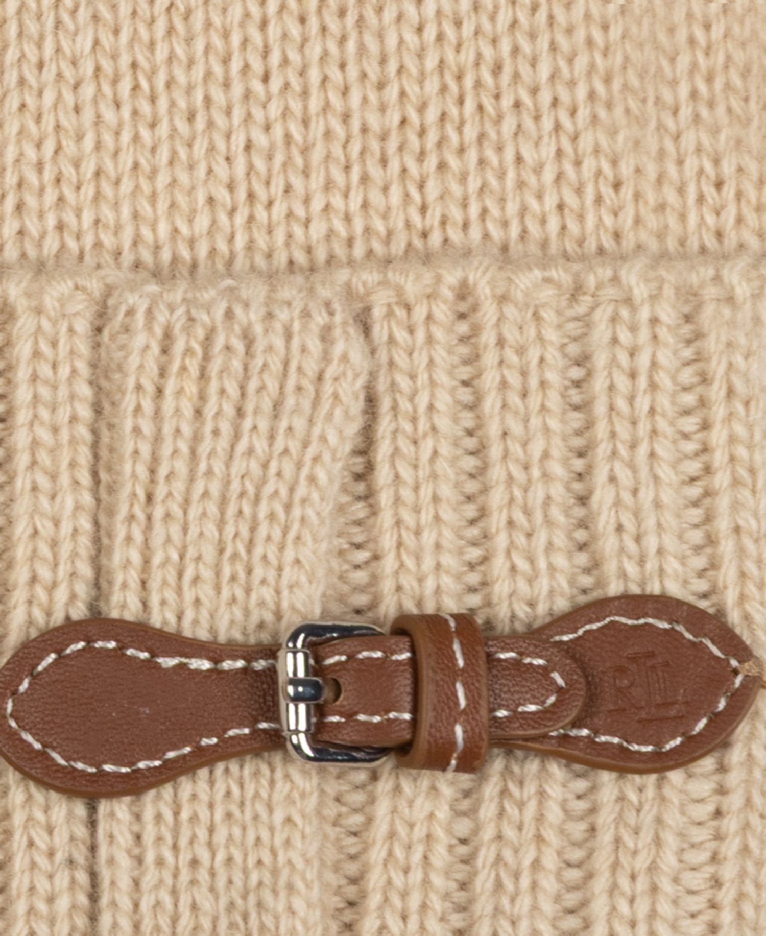 Equestrian Buckle Merino Knit Hat