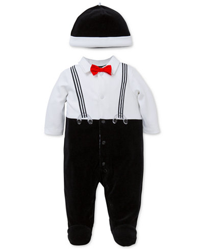 Little Me 2-Pc. Hat & Footed Coverall Set, Baby Boys (0-24 months)