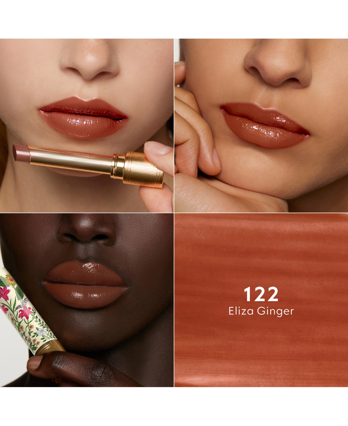 Gucci Flora Limited Edition Glow and Care Shine Lipstick, 0.06 oz. 