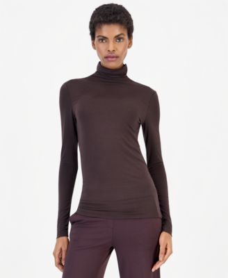 Women's Long-Sleeve Seamless Turtleneck