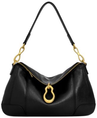 Jayla Metal Pendant Embellished Medium Shoulder Handbag