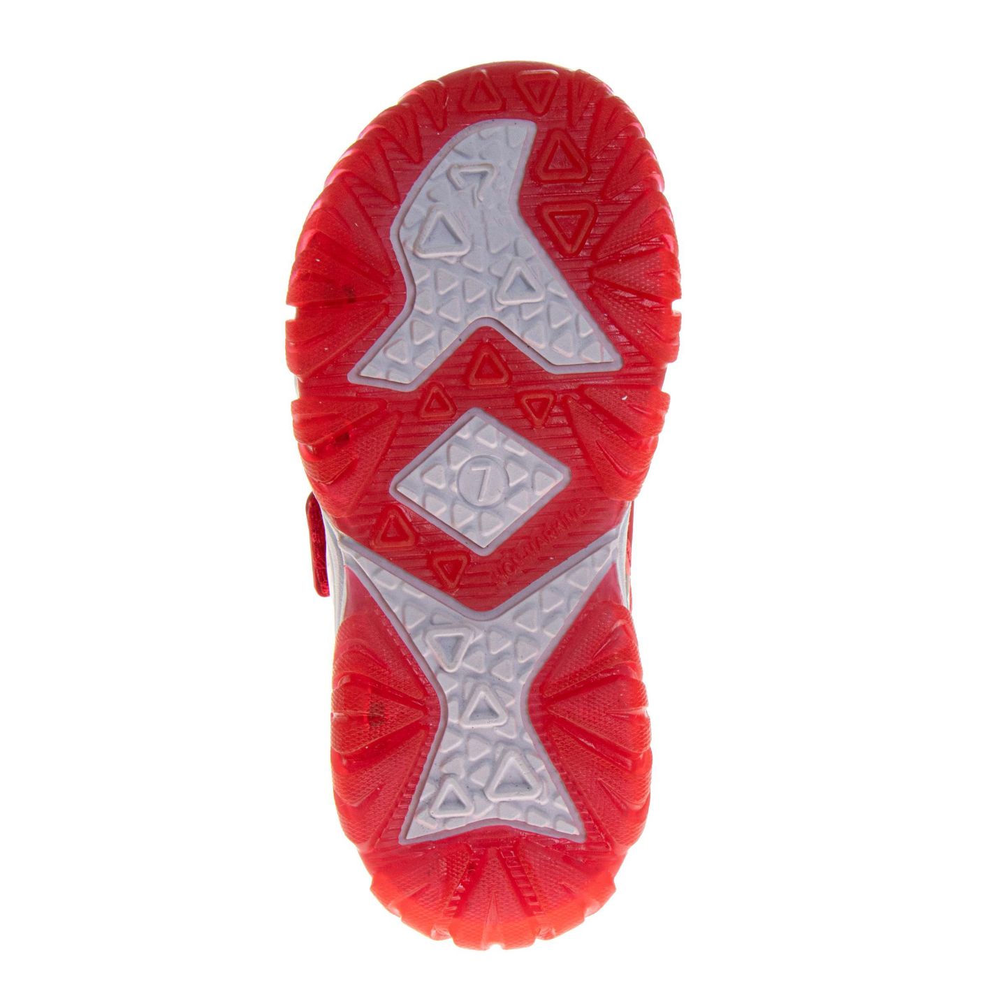 Сандалии Disney Pixar Cars Open-Toe Light-Up Sport Sandals, Hook and Loop Outdoor Sandals Featuring Lightning McQueen для мальчиков, цвет: Красный — фото 6