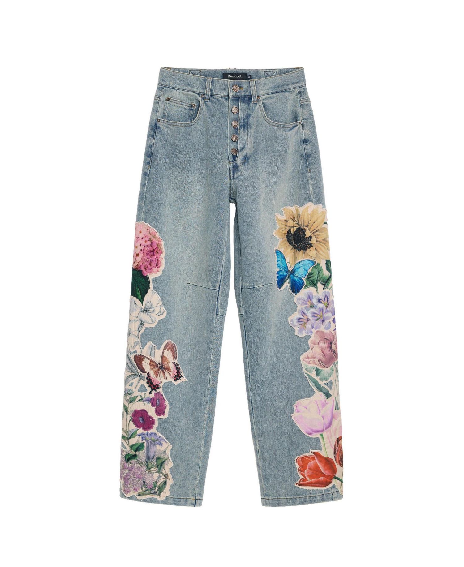 Women's Floral Printed Jeans