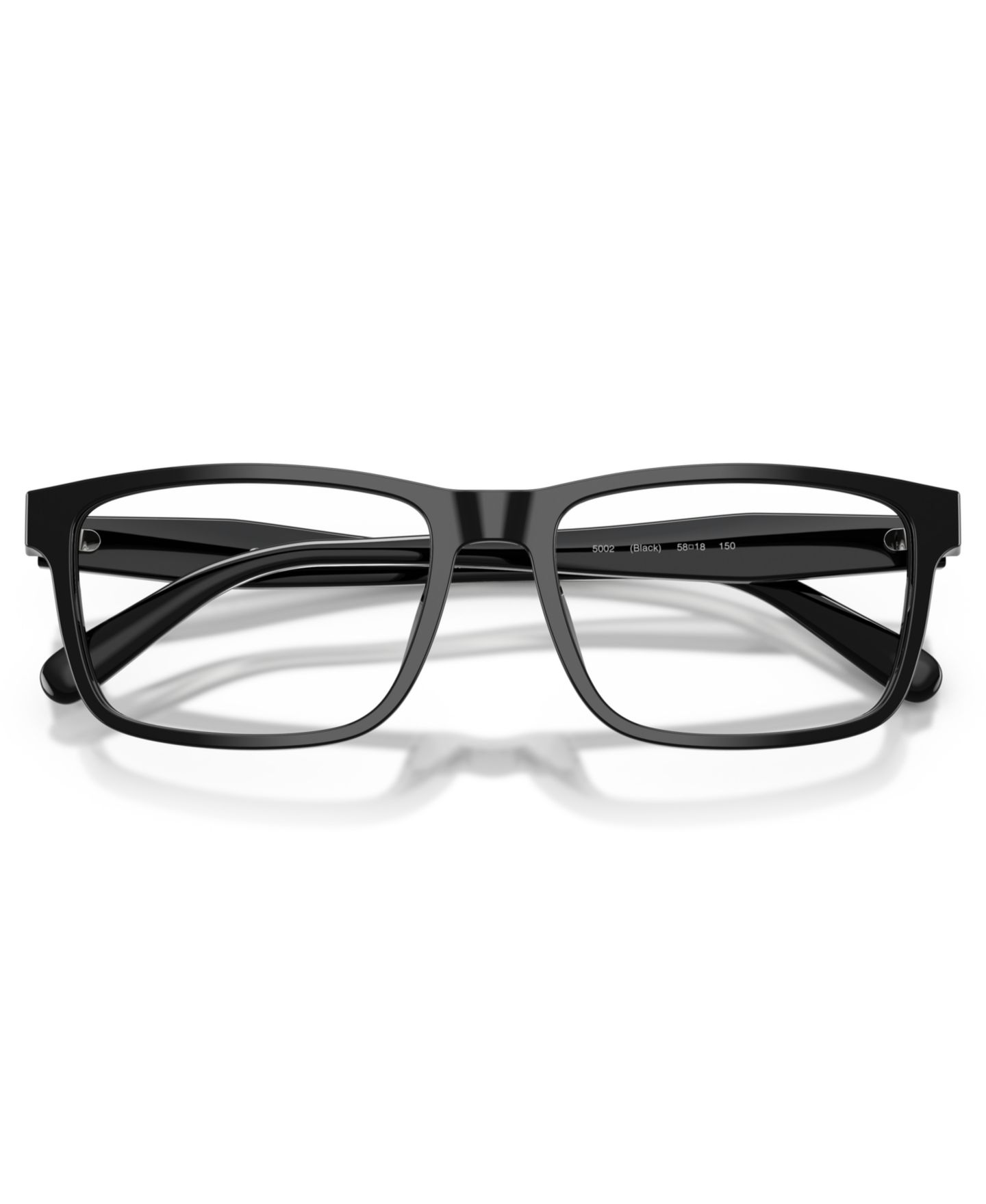 Мужские очки COACH Man Rectangle Plastic HC6292U Eyeglasses, цвет: Чёрный — фото 6