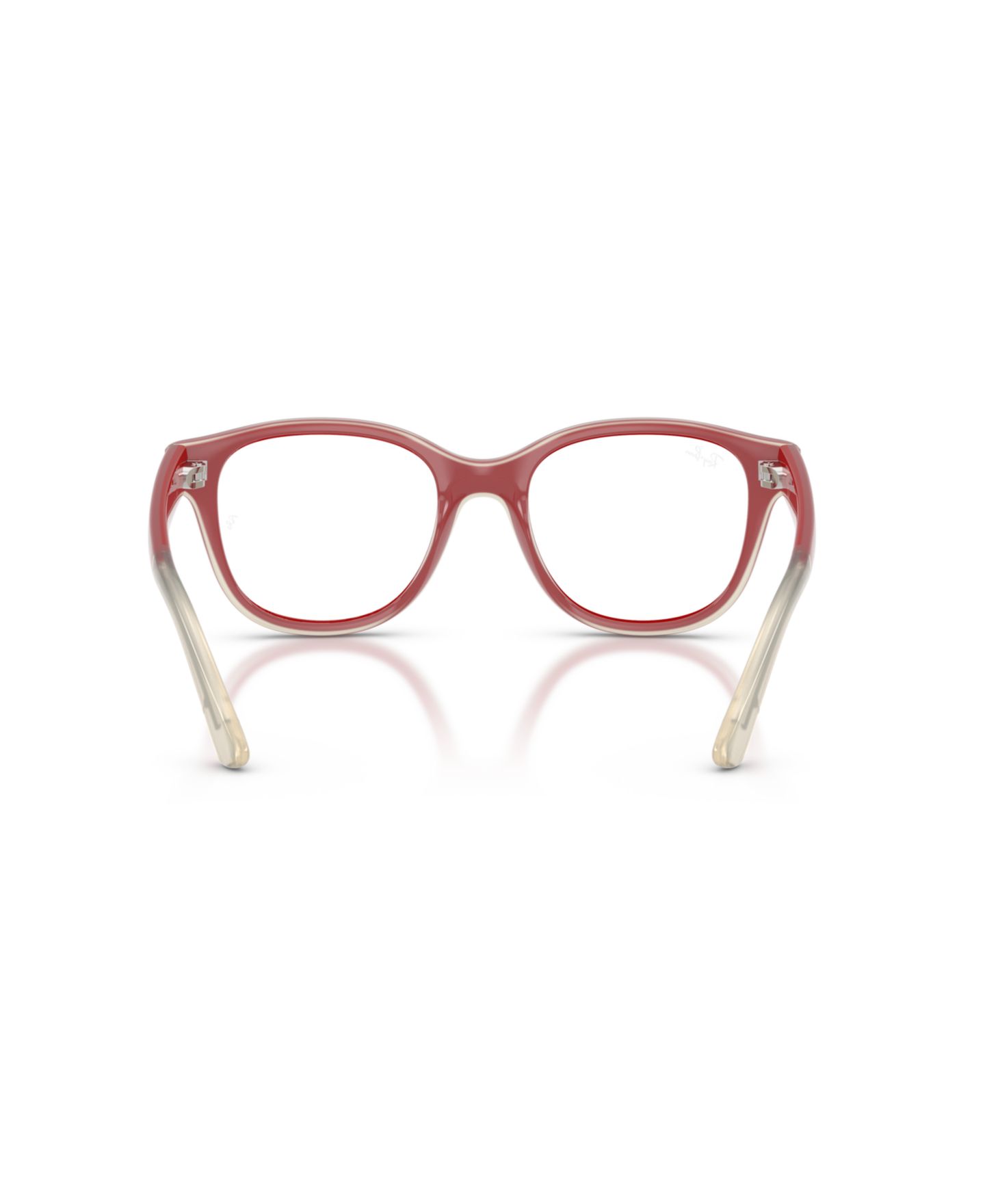 Женские очки Ray-Ban Jr Child Eyeglasses, RB1950, цвет: Красный прозрачный — фото 4