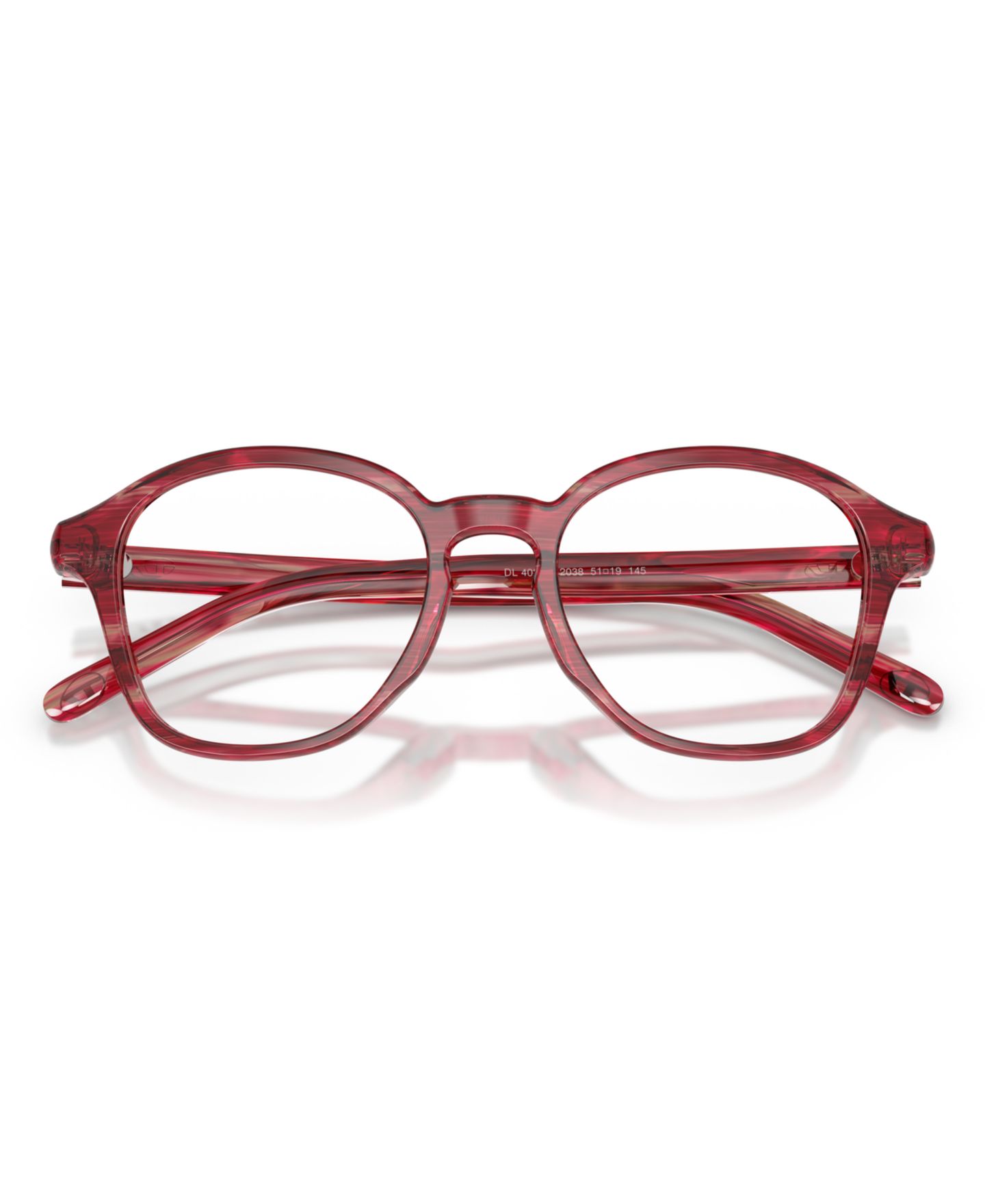 Очки Diesel Unisex Panthos Plastic DL4025U Eyeglasses, цвет: Красный — фото 3