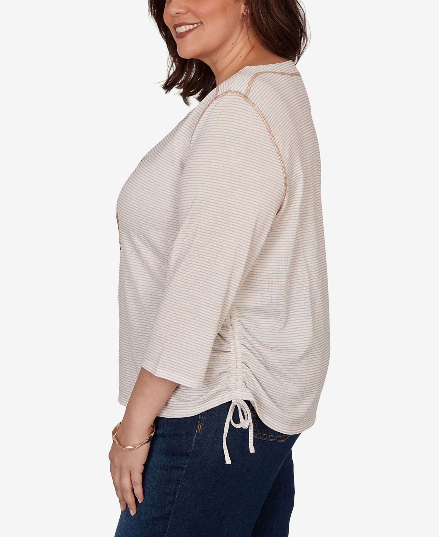 Plus Size Autumn Owl Knit Top
