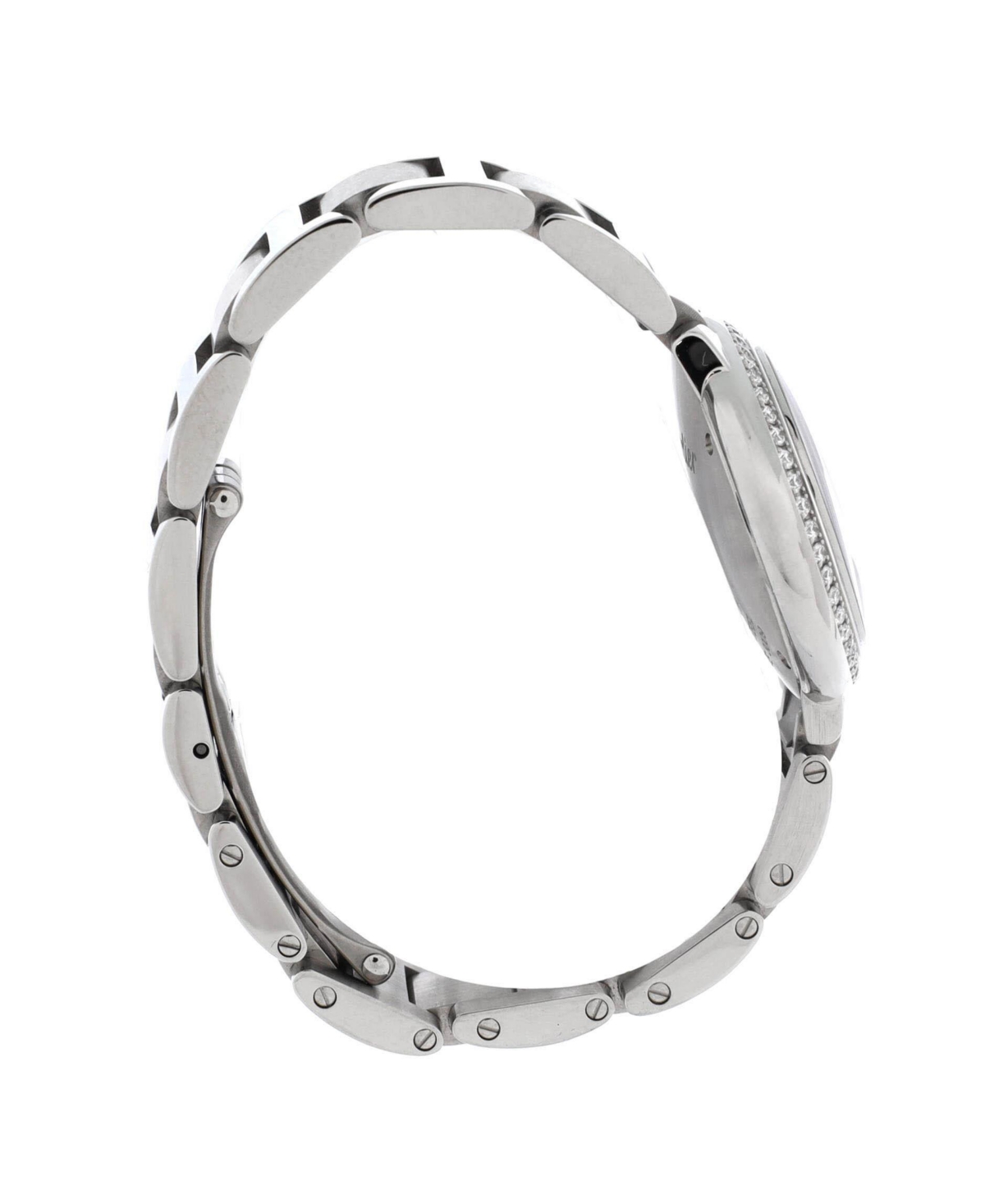 Pre-Owned Cartier Ballon Bleu de Cartier Quartz Watch in Stainless Steel with Diamond Bezel and Markers 28mm