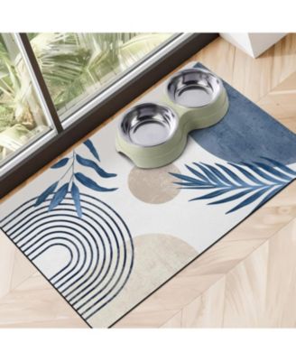 Super Absorbent Non-Slip Pet Feeding Mat Quick Dry Floor Protector