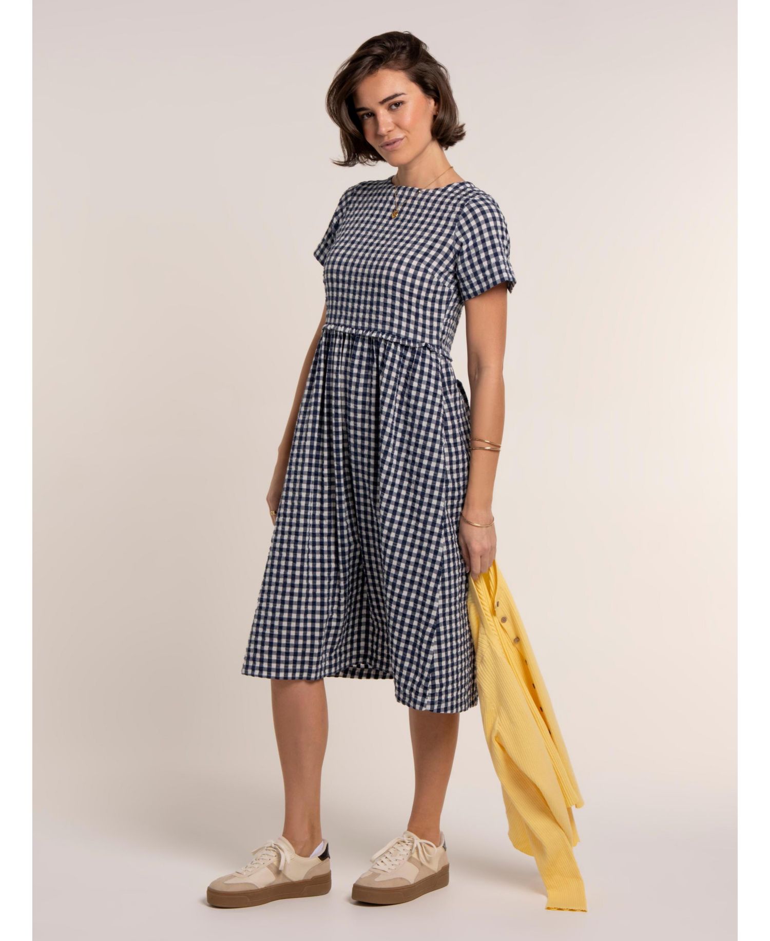 Women's Perla Gingham Midi Dress