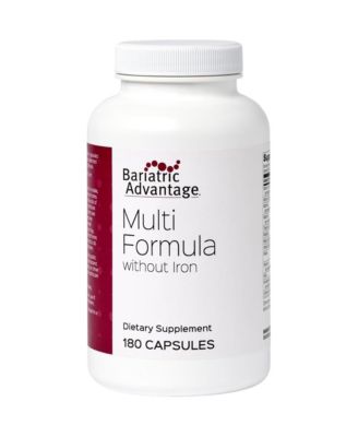 Multi Formula without Iron, High Potency Daily Multivitamin for Bariatric Surgery Patients with 22 Essential 180 Capsules
