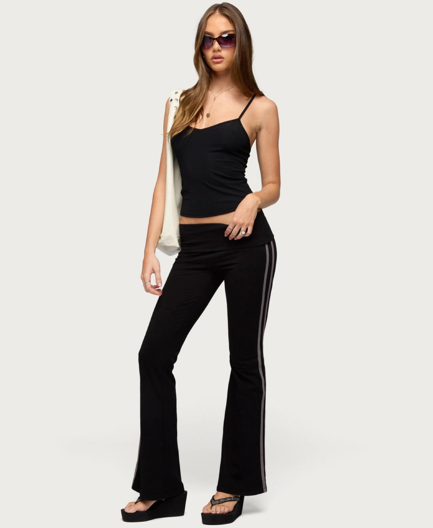 Women's Yolena Ribbed V Neck Tank Top