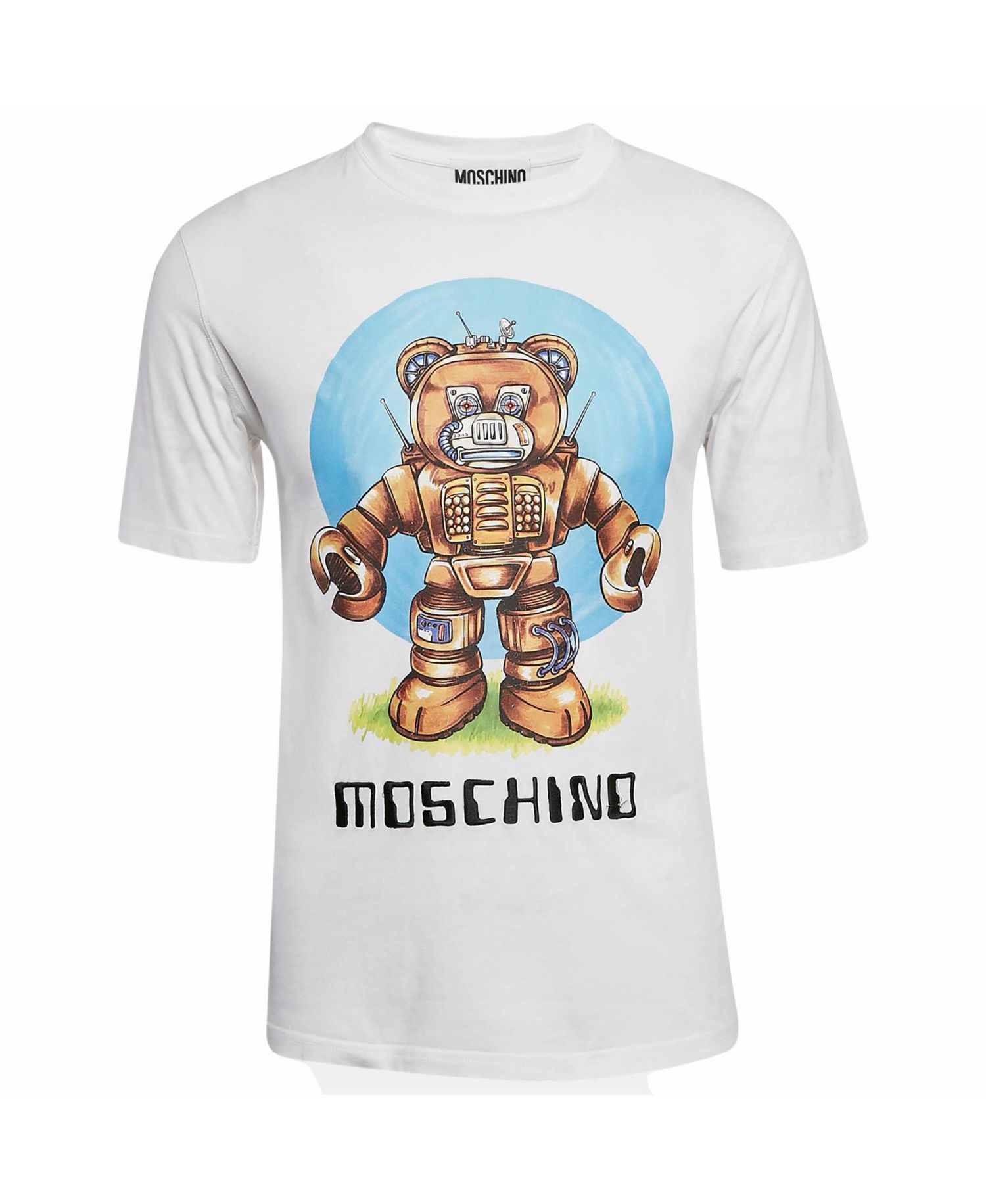 Men's Cotton Robotic Teddy Print T-Shirt