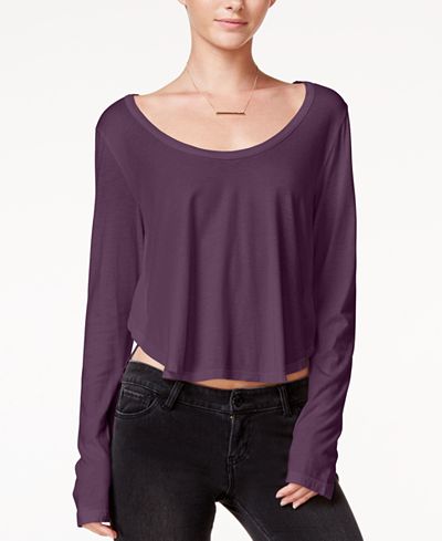 chelsea sky Asymmetrical Crop Top, Only at Macy's