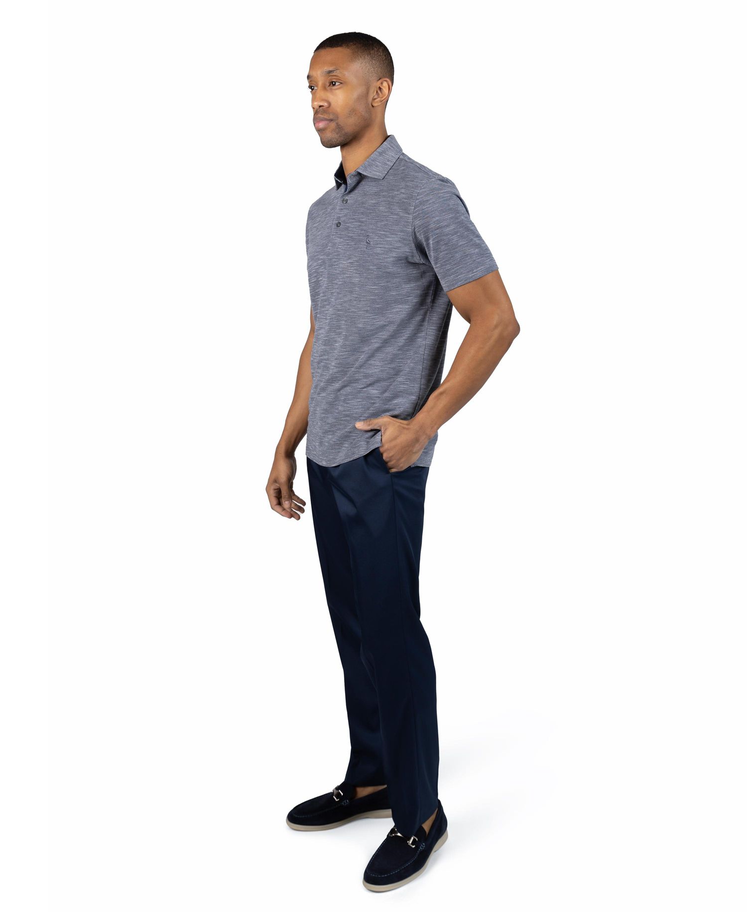 Men's Slub Pique Polo