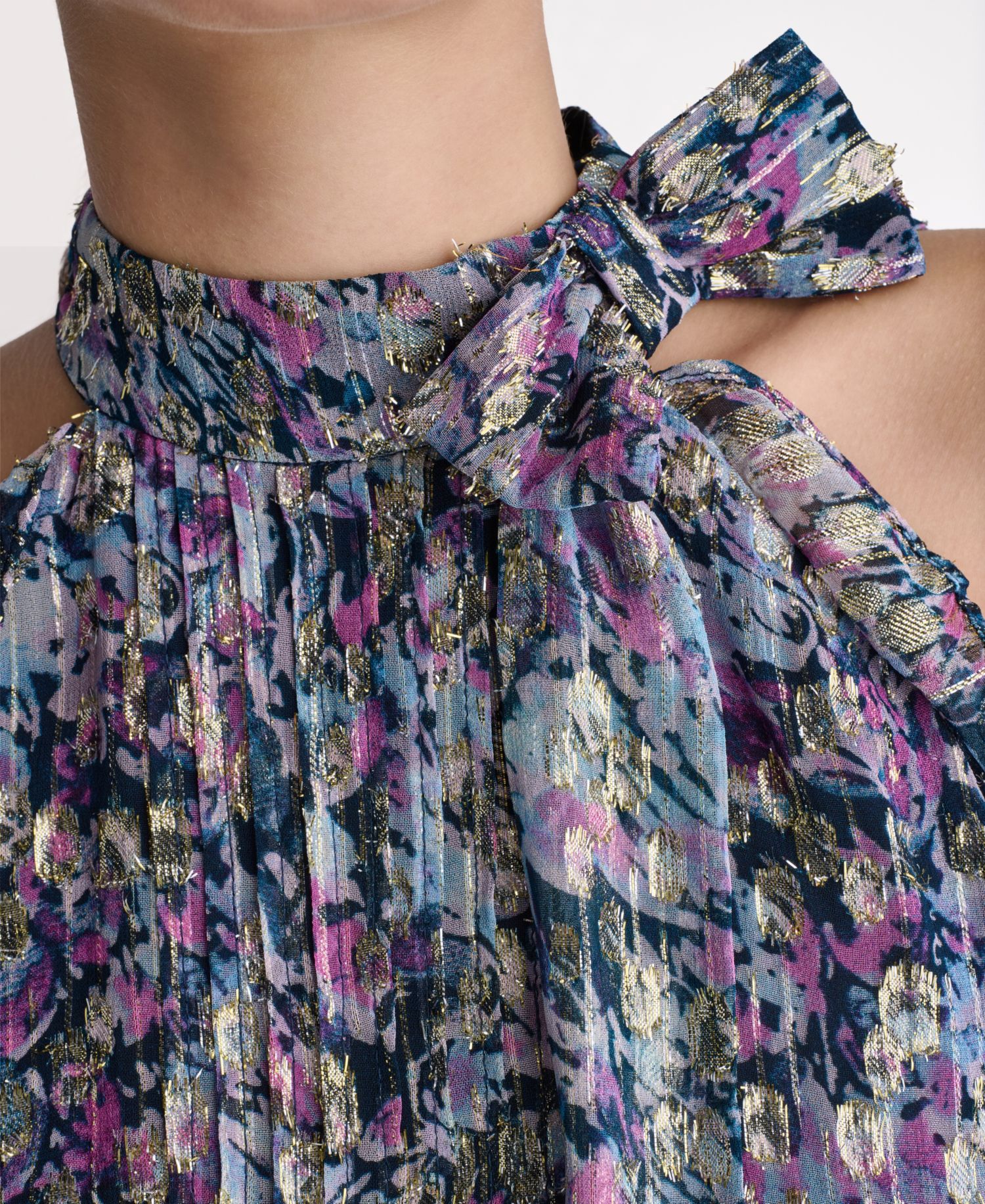 Women's Printed Sleeveless Halter Top