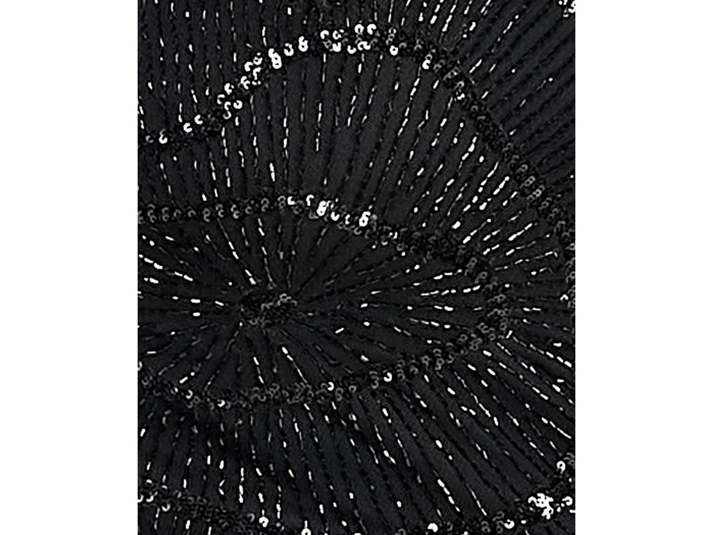 Женское платье Alex & Sophia Juniors' Strapless V-Neck Sequin Beaded Mini Dress with Illusion Corset, цвет: Чёрный — фото 5