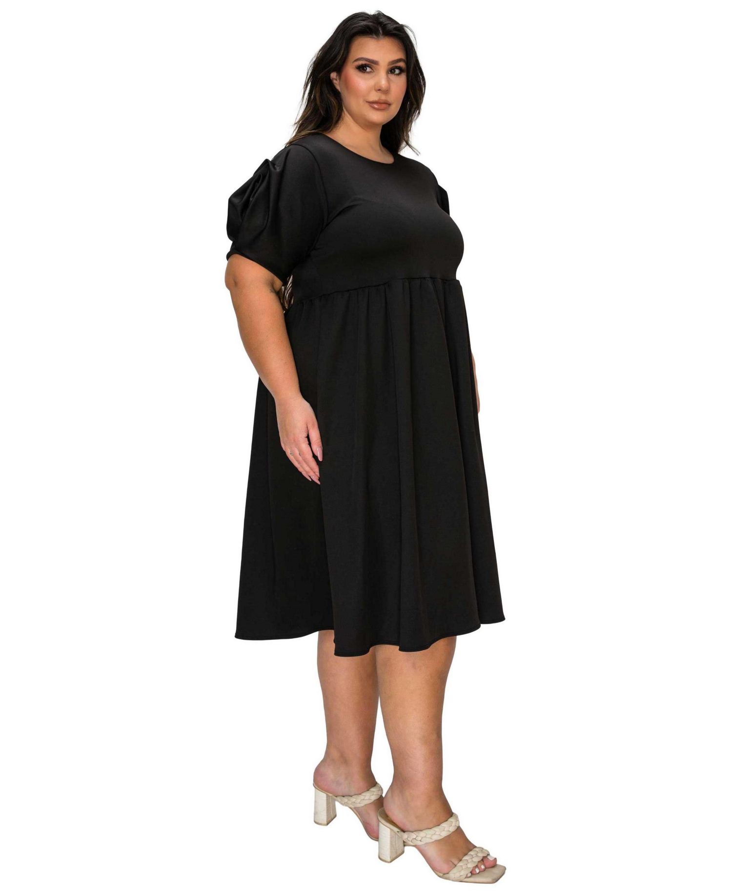 Women's Plus Size Rosie Florette Sleeve Midi Dress