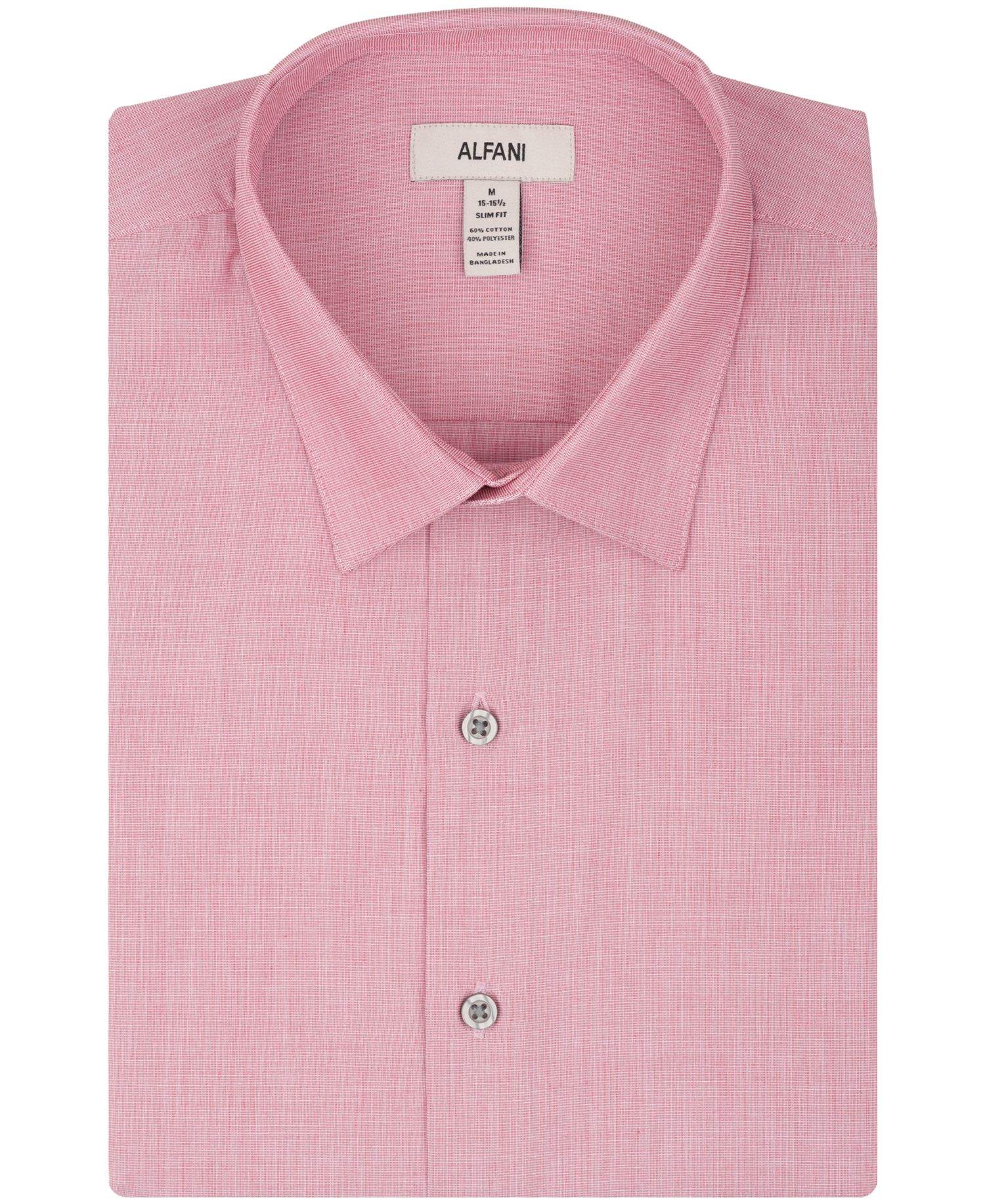 Men's Slim-Fit Solid Dress Shirt