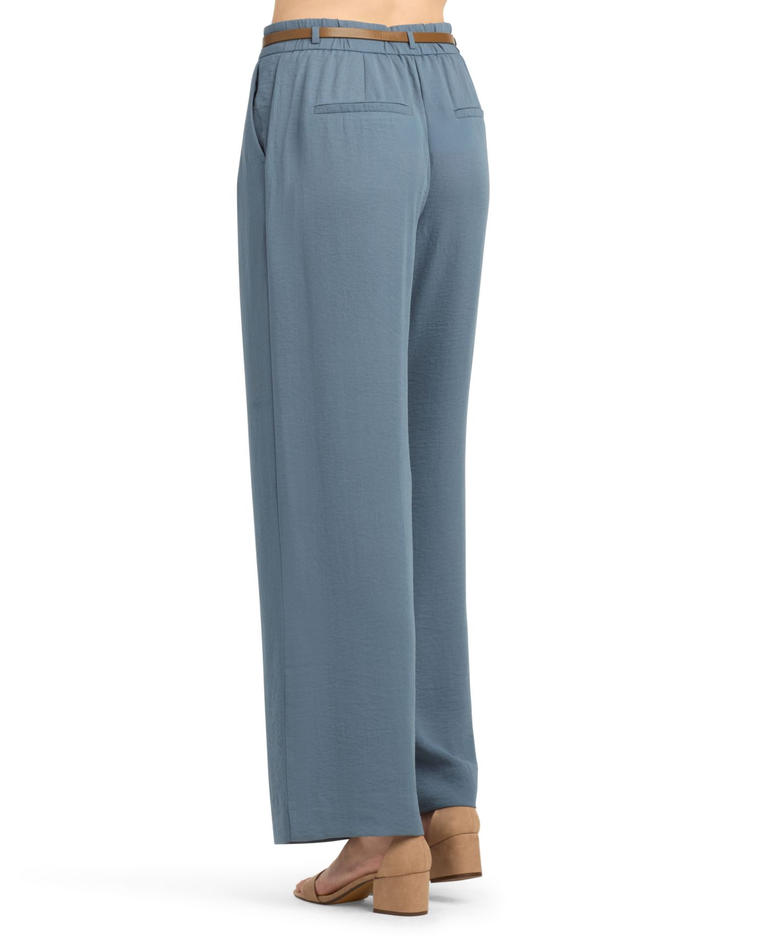 Juniors' Pleated Wide-Leg Pants