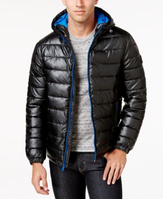 puffer coat with hood mens