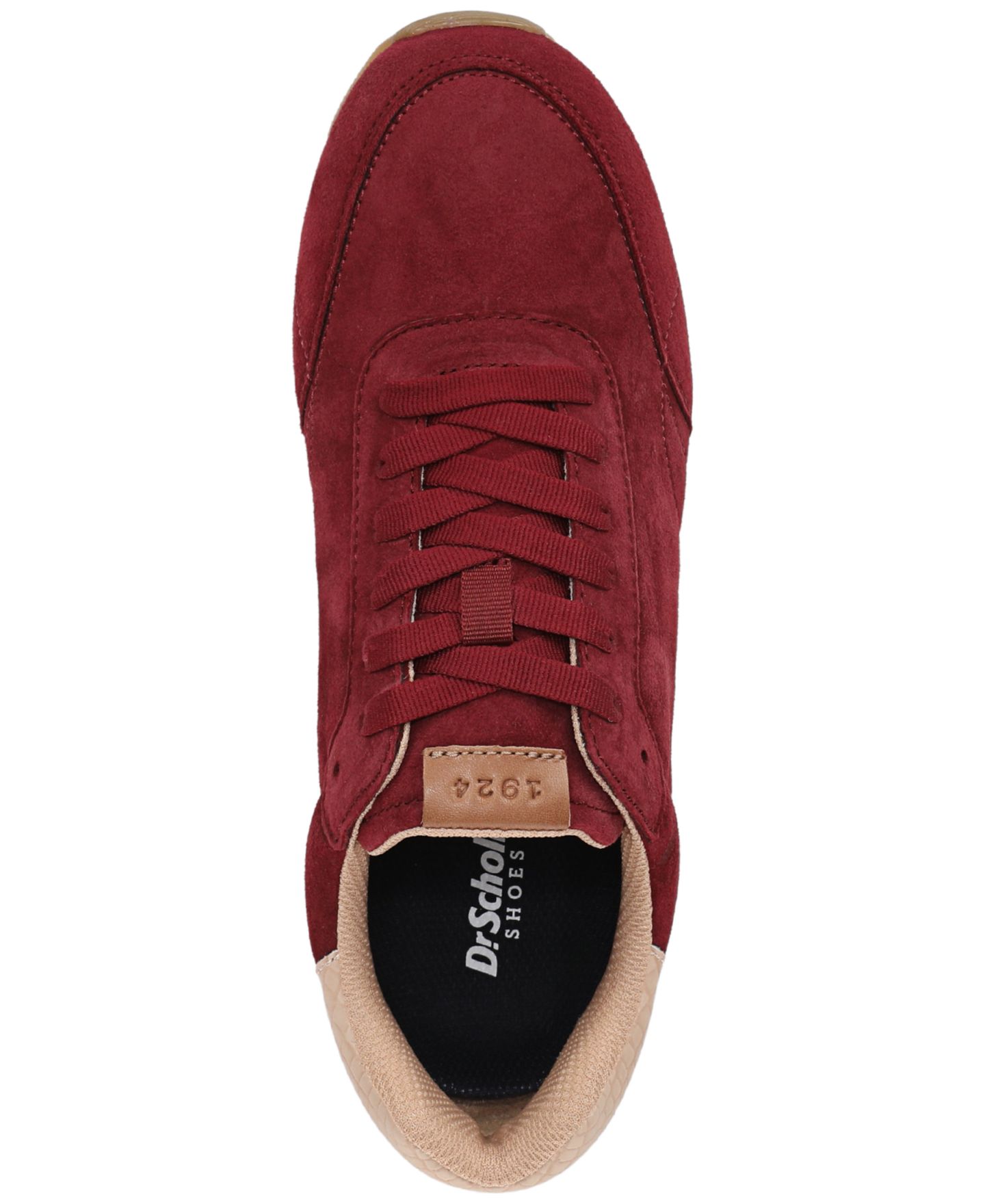 Женские кроссовки Dr. Scholl's Callback Lace-Up, цвет: Бордовый замшевый — фото 4