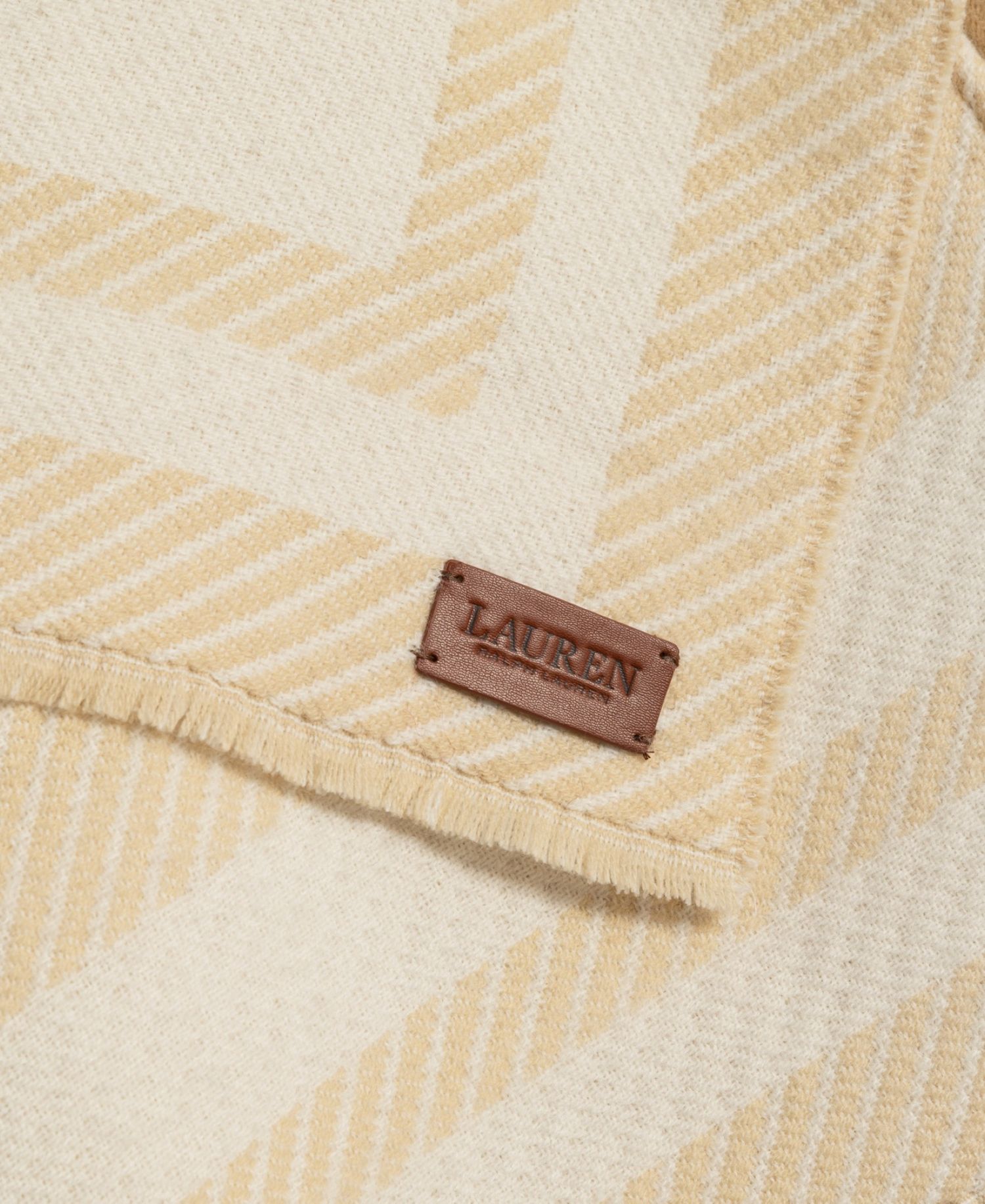 Woven Twill Border Ruana