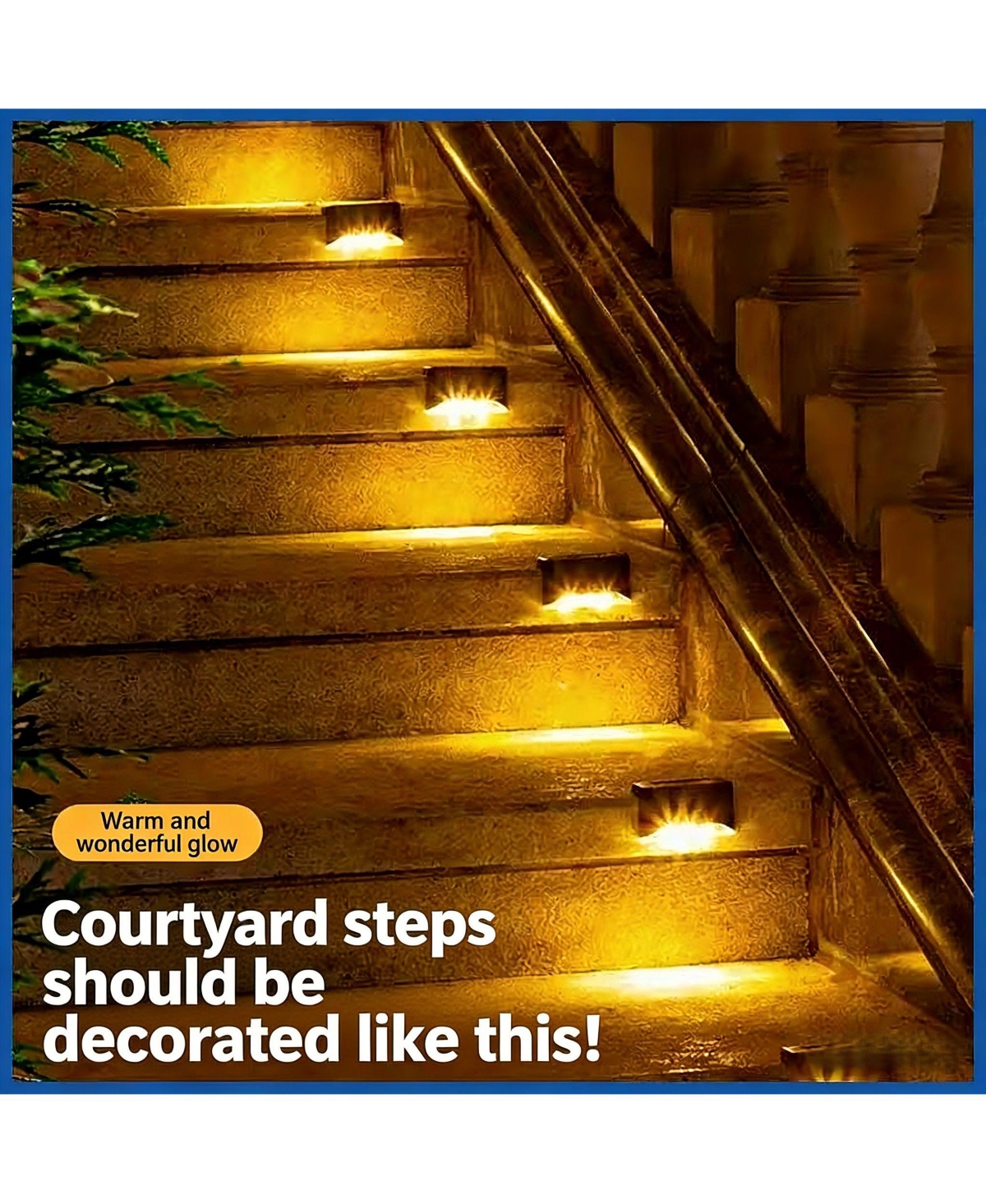 Cowin Solar Deck Lights Outdoor 8 Pack Solar Step Light Waterproof Led Light