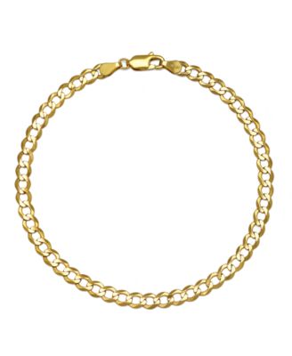 Curb Chain 9" Bracelet in 14k Gold